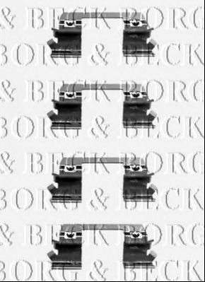 BORG & BECK bbk1369 -  Комплектующие, колодки дискового тормоза